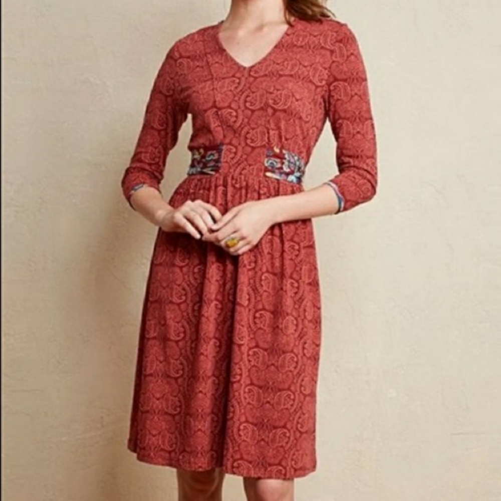 Matilda Jane Ariana NWOT Friends Forever Tie Back Paisley Dress Medium